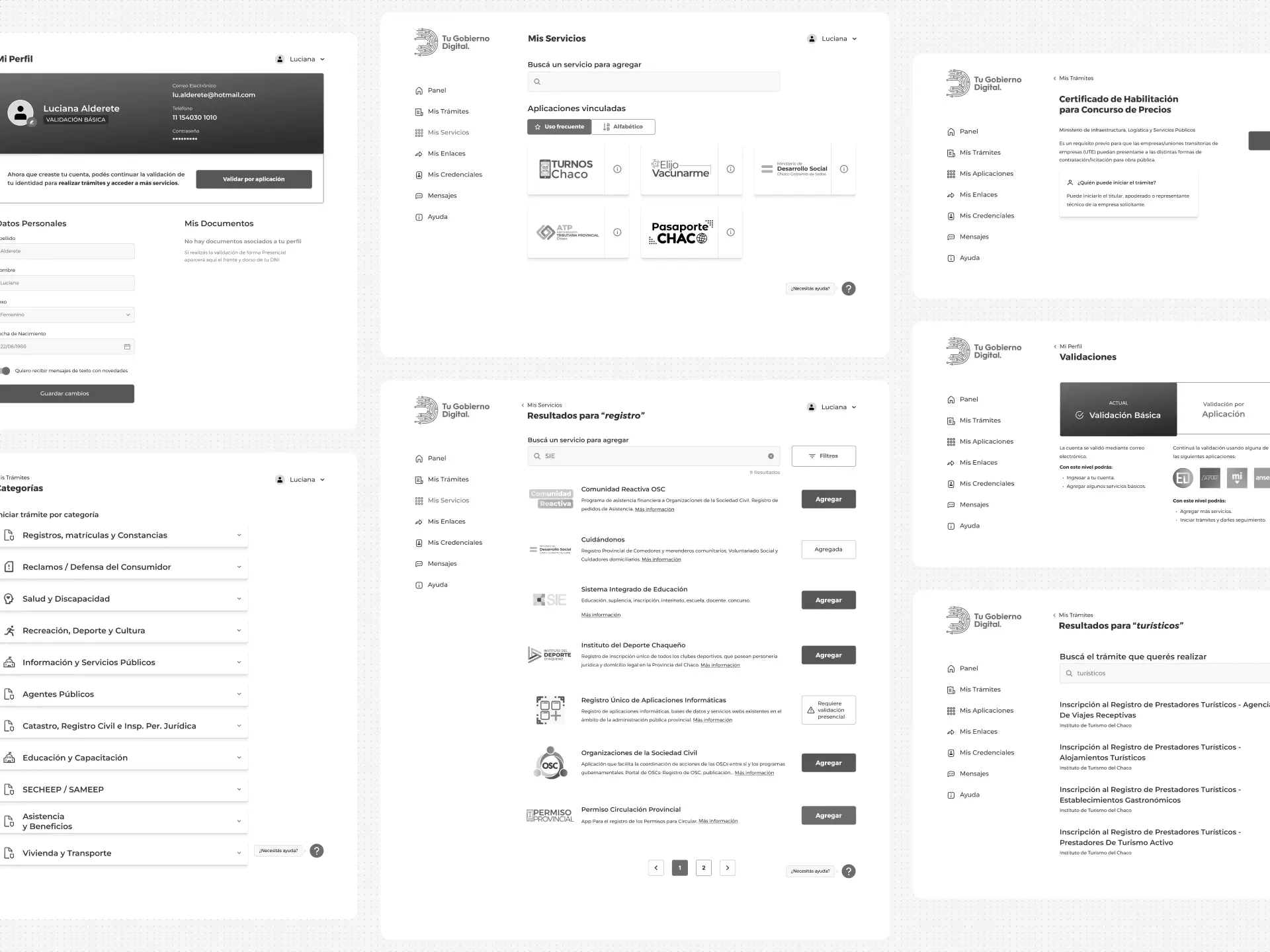 Wireframes de alta fidelidad